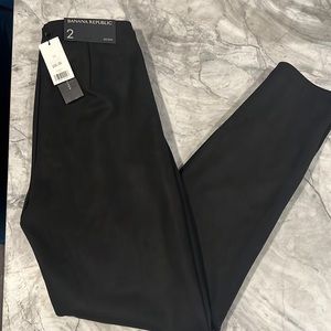 Banana Republic, Soft Ultra-suede Black Ankle Pant, NWT